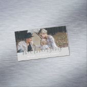 姓カスタムの写真 マグネット名刺 (インサイチュ)