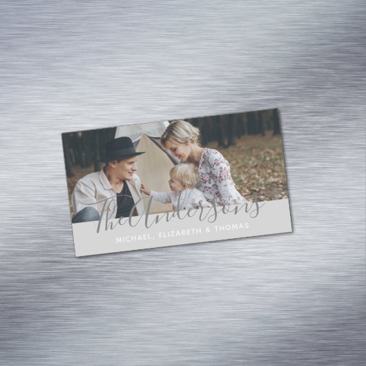 姓カスタムの写真 マグネット名刺 (インサイチュ)