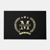 姓カスタムヴィンテージ紋ロゴ(大) ドアマット (正面)