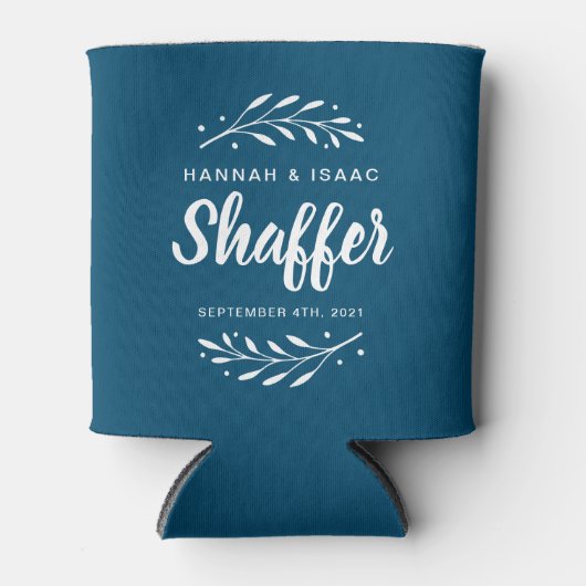 姓結婚式の引き出物 缶クーラー (正面)