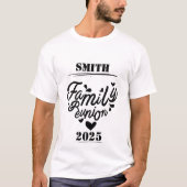 [姓]ファミリ懇親会- [年] Tシャツ (正面)