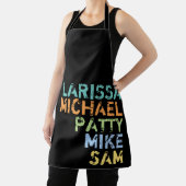 姓(母、パパ、息子)黒 エプロン (インサイチュ)