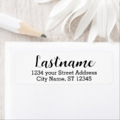 姓 – Boulevardスクリプトフォント-差出人住所 ラベル (インサイチュ)