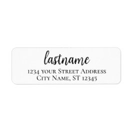 姓 – Madelineスクリプトカスタム差出人住所 ラベル