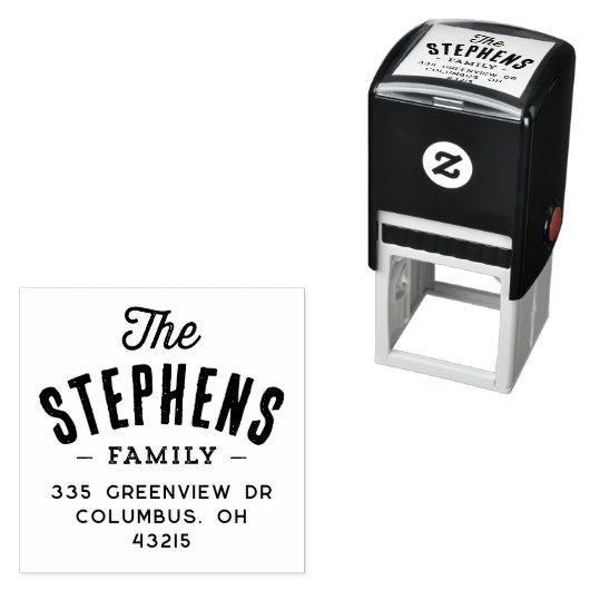 姓archかわいいシンプル差出人住所 セルフインキングスタンプ (インサイチュ)