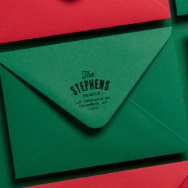 姓archかわいいシンプル差出人住所 セルフインキングスタンプ