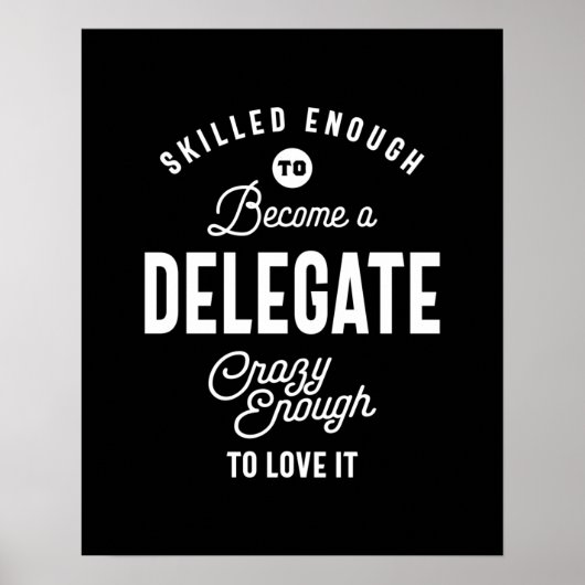 委任役職名TギフトMens Womens ポスター (正面)