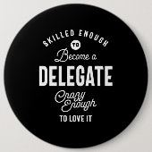 委任役職名TギフトMens Womens 缶バッジ (正面)