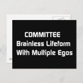 委員会のユーモア ポストカード (正面/裏面)