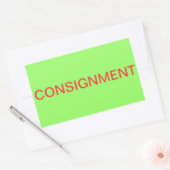 委託販売在庫管理ラベル 長方形シール (封筒)