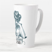 姦淫おもしろいは懸命ギブソンガール カフェラテマグ (右アングル)