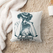 姦淫おもしろいは懸命ヴィンテージギブソンガール クッション (ブランケット)