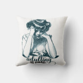 姦淫おもしろいは懸命ヴィンテージギブソンガール クッション (裏面)