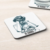 姦淫おもしろいは懸命ヴィンテージギブソンガール コースター (左側)