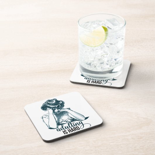 姦淫おもしろいは懸命ヴィンテージギブソンガール コースター (右側)