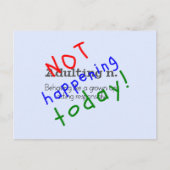 姦淫おもしろい引用文今日はがきではない ポストカード (正面)