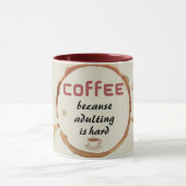 姦淫が懸命マグカップ マグカップ (中央)