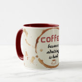 姦淫が懸命マグカップ マグカップ (正面左)