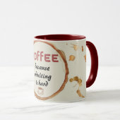 姦淫が懸命マグカップ マグカップ (正面右)