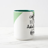 姦淫が懸命 |シックタイポグラフィ ツートーンマグカップ (中央)