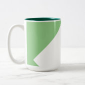 姦淫が懸命 |シックタイポグラフィ ツートーンマグカップ (左)