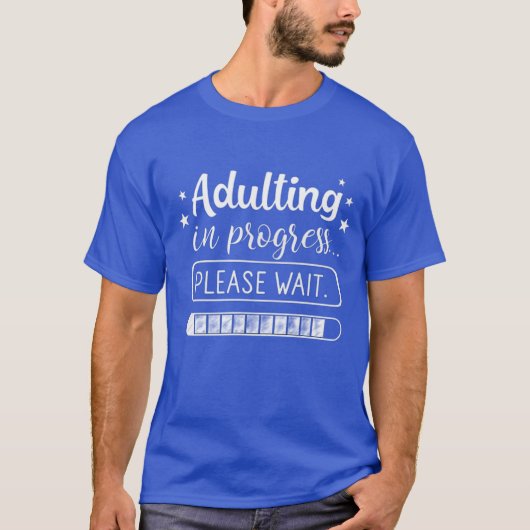姦淫が進行中…お待ちください Tシャツ (正面)