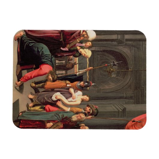 姦淫したキリストと女 マグネット (横)