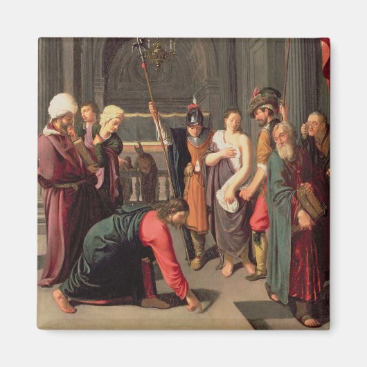 姦淫したキリストと女 マグネット (正面)