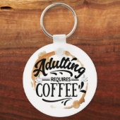 姦淫にはコーヒーが必要 – COFFEE LOVE キーホルダー (正面)