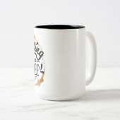 姦淫にはコーヒーが必要 – COFFEE LOVE ツートーンマグカップ (正面右)