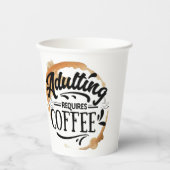 姦淫にはコーヒーが必要 – COFFEE LOVE 紙コップ (正面)