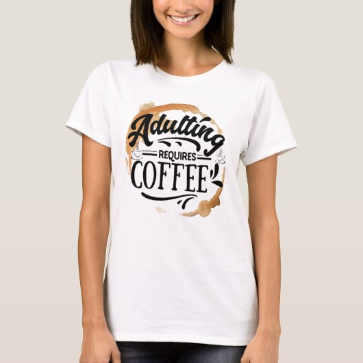 姦淫にはコーヒーが必要 – COFFEE LOVE Tシャツ (正面)