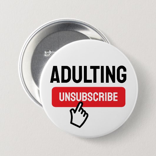 姦淫は厳しい購読解除ユーモア 缶バッジ (正面&裏面)