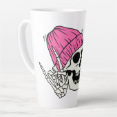 姦淫は懸命おもしろいコーヒーマグ カフェラテマグ (左アングル)