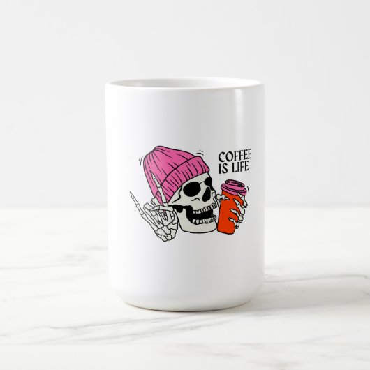 姦淫は懸命おもしろいコーヒーマグ コーヒーマグカップ (中央)
