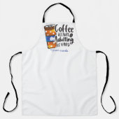 姦淫は懸命なので自分でコーヒーを作る エプロン (正面)