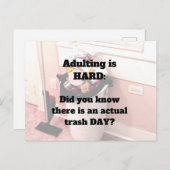 姦淫は懸命はがきゴミ日？ ポストカード (正面/裏面)