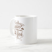 姦淫は懸命無し コーヒーマグカップ (正面左)