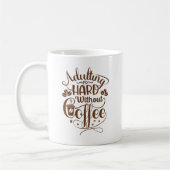 姦淫は懸命無し コーヒーマグカップ (左)