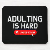 姦淫は懸命購読解除 |カスタマイズ可能引用文 マウスパッド (正面)