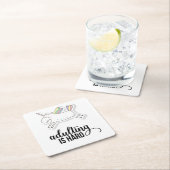 姦淫は懸命 おもしろい スクエアペーパーコースター (インサイチュ)