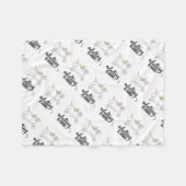 姦淫は懸命 おもしろい フリースブランケット (正面(横))