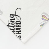 姦淫は懸命 おもしろい フリースブランケット (角)