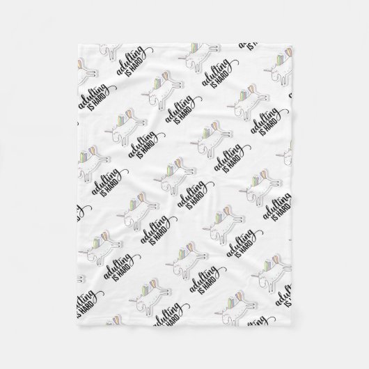 姦淫は懸命 おもしろい フリースブランケット (正面)