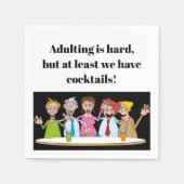 姦淫は懸命...カクテルおもしろいナプキン スタンダードカクテルナプキン (正面)