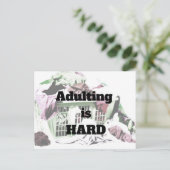 姦淫は洗濯カゴの葉書と懸命 ポストカード (スタンド正面)