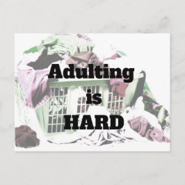 姦淫は洗濯カゴの葉書と懸命 ポストカード