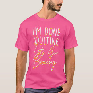 姦淫を終えて行こうボクシング皮肉ボクサーアーク Tシャツ
