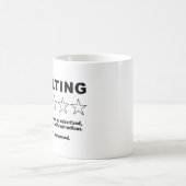 姦淫レビュー – 1スターレビュー コーヒーマグカップ (中央)