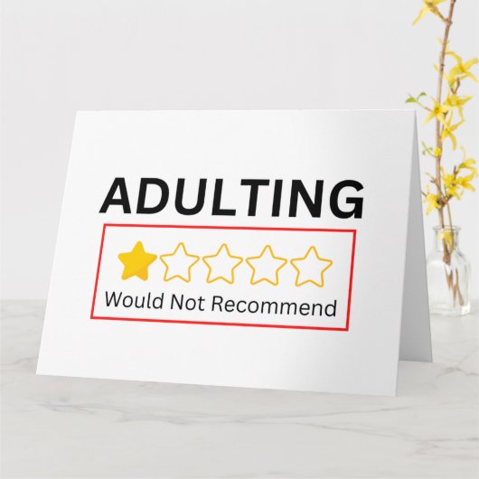 姦淫1つ星は誕生日を推奨しないおもしろい カード (黄色い花)